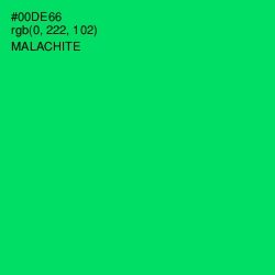 #00DE66 - Malachite Color Image