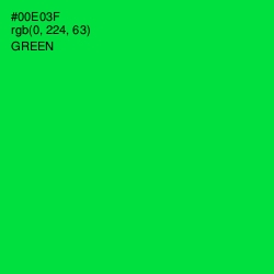 #00E03F - Green Color Image