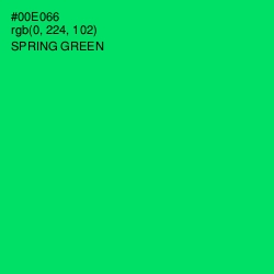 #00E066 - Spring Green Color Image