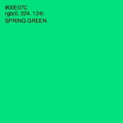 #00E07C - Spring Green Color Image