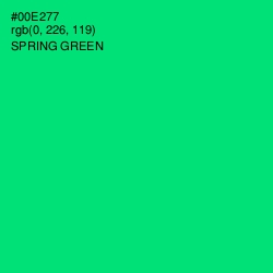 #00E277 - Spring Green Color Image