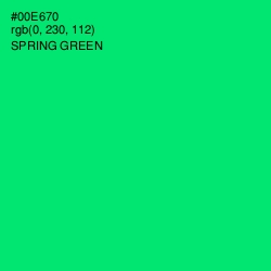 #00E670 - Spring Green Color Image