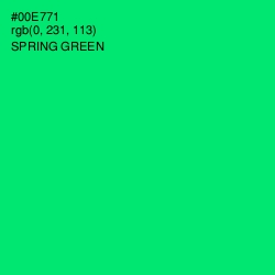 #00E771 - Spring Green Color Image