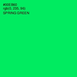 #00EB60 - Spring Green Color Image