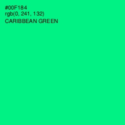 #00F184 - Caribbean Green Color Image