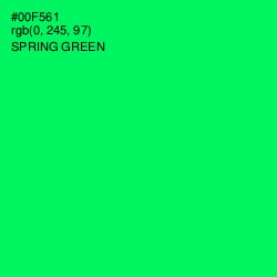 #00F561 - Spring Green Color Image