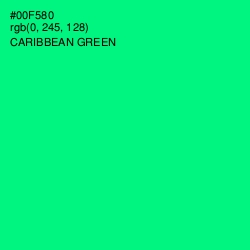 #00F580 - Caribbean Green Color Image