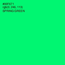 #00F671 - Spring Green Color Image