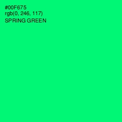 #00F675 - Spring Green Color Image