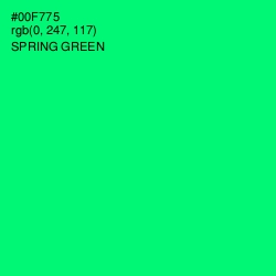 #00F775 - Spring Green Color Image