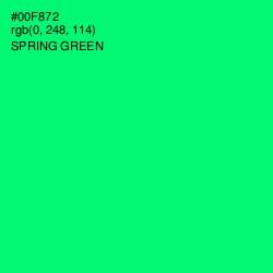 #00F872 - Spring Green Color Image