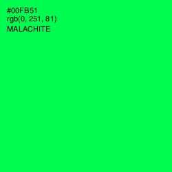 #00FB51 - Malachite Color Image