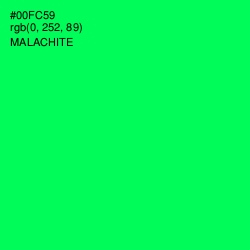 #00FC59 - Malachite Color Image