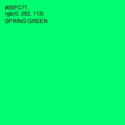 #00FC71 - Spring Green Color Image