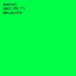 #00FD47 - Malachite Color Image