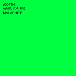 #00FE41 - Malachite Color Image