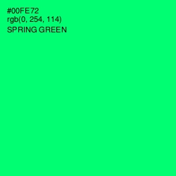 #00FE72 - Spring Green Color Image