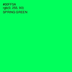 #00FF5A - Spring Green Color Image