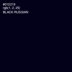 #010219 - Black Russian Color Image