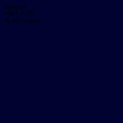 #01022F - Black Rock Color Image