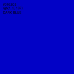 #0102C5 - Dark Blue Color Image