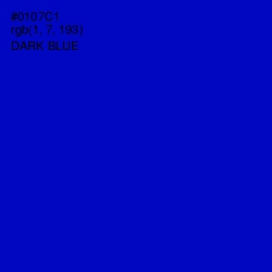 #0107C1 - Dark Blue Color Image