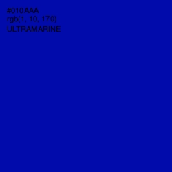 #010AAA - Ultramarine Color Image