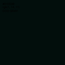 #010E0B - Cod Gray Color Image