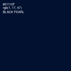 #01112F - Black Pearl Color Image