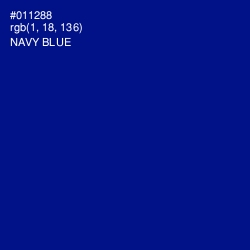 #011288 - Navy Blue Color Image