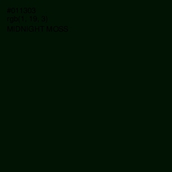 #011303 - Midnight Moss Color Image