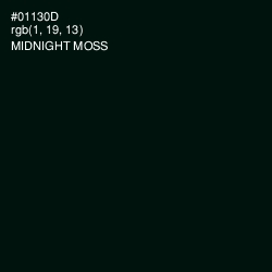 #01130D - Midnight Moss Color Image