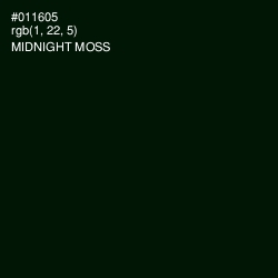 #011605 - Midnight Moss Color Image