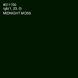 #011700 - Midnight Moss Color Image