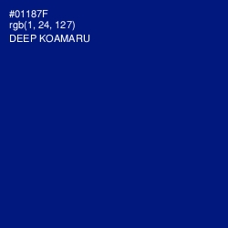 #01187F - Deep Koamaru Color Image