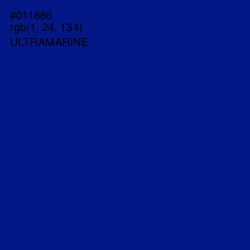 #011886 - Ultramarine Color Image