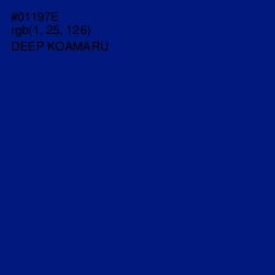 #01197E - Deep Koamaru Color Image