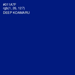 #011A7F - Deep Koamaru Color Image