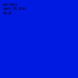 #011AE2 - Blue Color Image