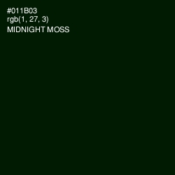 #011B03 - Midnight Moss Color Image