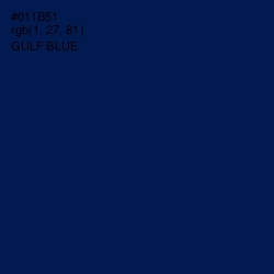 #011B51 - Gulf Blue Color Image