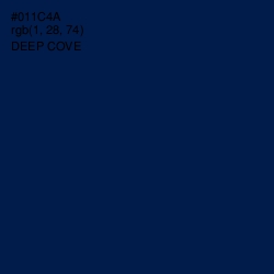 #011C4A - Deep Cove Color Image