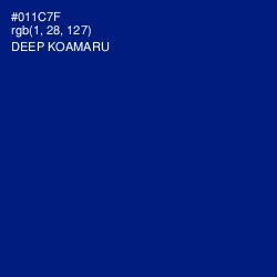 #011C7F - Deep Koamaru Color Image