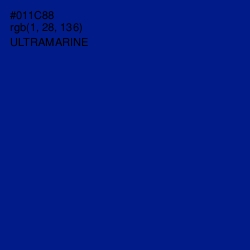 #011C88 - Ultramarine Color Image