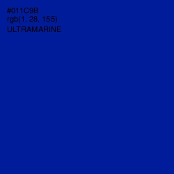 #011C9B - Ultramarine Color Image