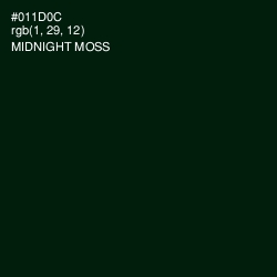 #011D0C - Midnight Moss Color Image