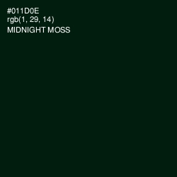 #011D0E - Midnight Moss Color Image