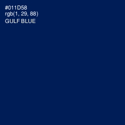 #011D58 - Gulf Blue Color Image