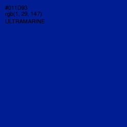 #011D93 - Ultramarine Color Image