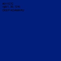 #011E7C - Deep Koamaru Color Image